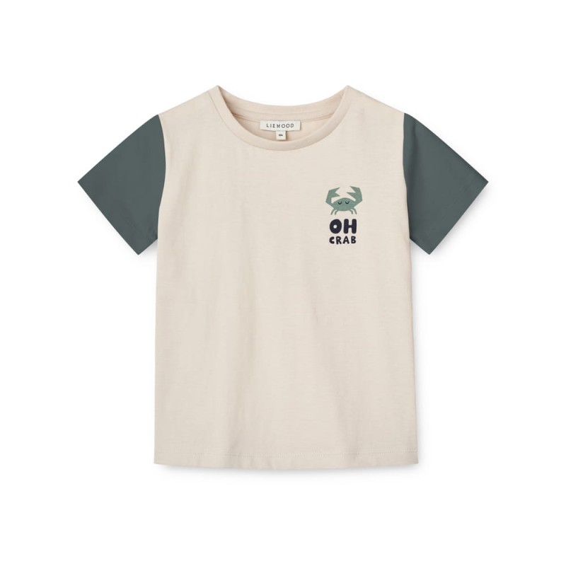 Liewood T-shirt Oh crab / Sandy