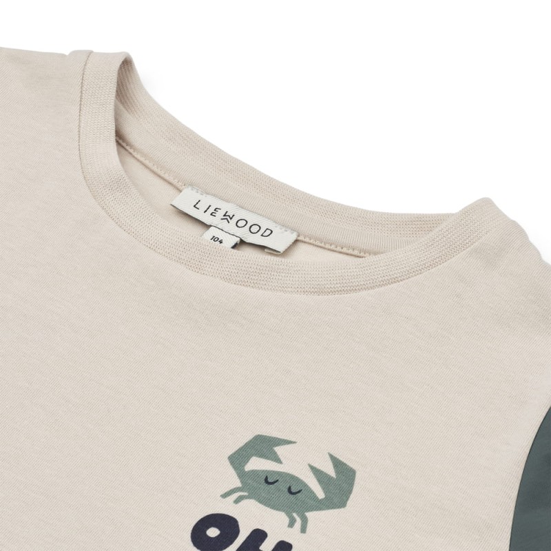 Liewood T-shirt Oh crab / Sandy