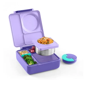 OMIEBOX lunch box z termosem, Purple Plum