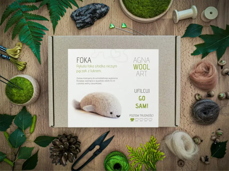 Zestaw do filcowania: Foka. Ufilcuj go sam!