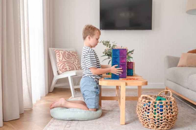 Connetix - klocki magnetyczne Rainbow zestaw prostokątów 18 elementów