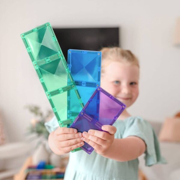 Connetix - klocki magnetyczne Rainbow zestaw prostokątów 18 elementów
