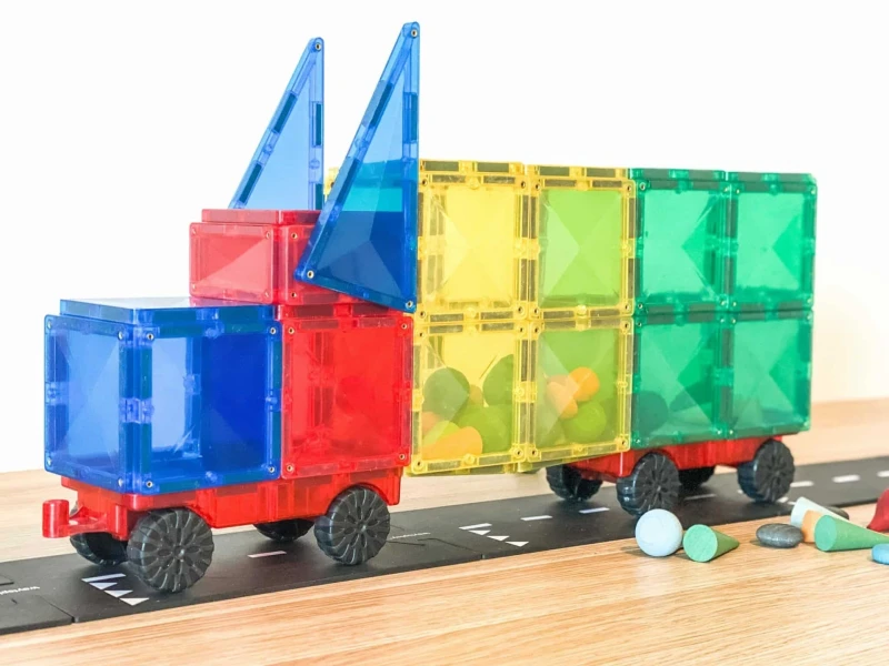 Connetix - klocki magnetyczne Rainbow zestaw Motion 24 elementy