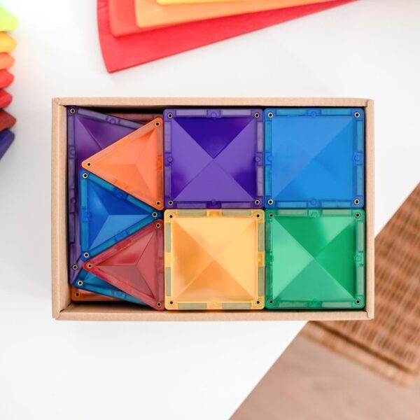 Connetix - klocki magnetyczne Rainbow zestaw startowy 60 elementów