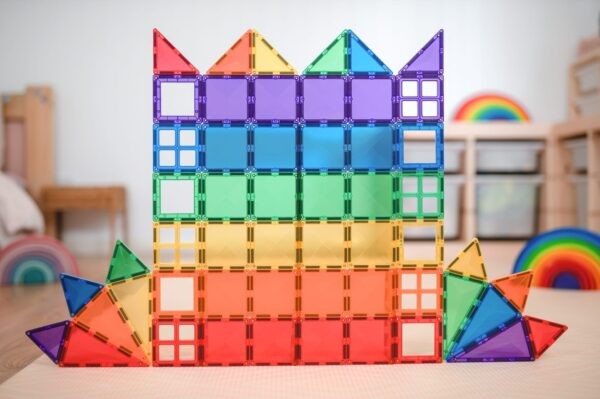 Connetix - klocki magnetyczne Rainbow zestaw startowy 60 elementów