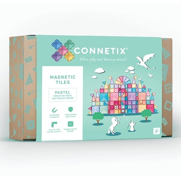 Connetix - klocki magnetyczne Pastel zestaw Creative 120 elementów