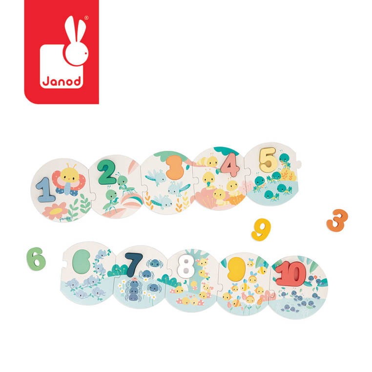 Janod Puzzle Uczę się liczyć Pure