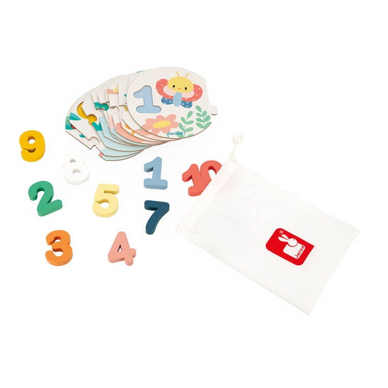 Janod Puzzle Uczę się liczyć Pure