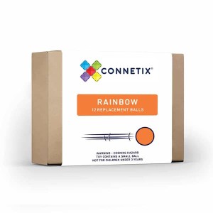 Connetix - piłki do kulodromu Rainbow 12 sztuk