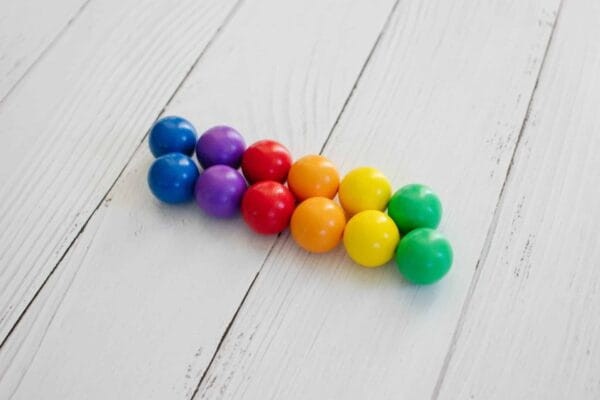 Connetix - piłki do kulodromu Rainbow 12 sztuk