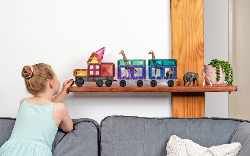 Connetix - klocki magnetyczne Pastel zestaw Transport 50 elementów