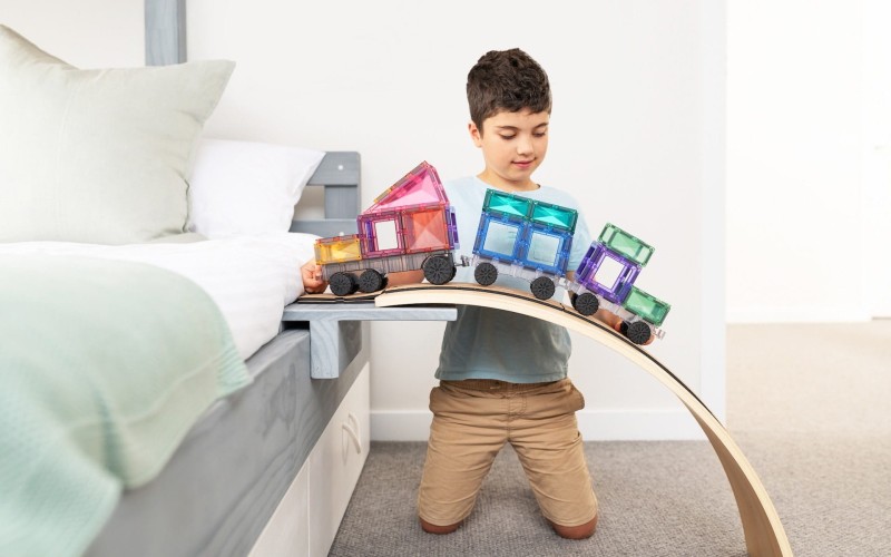 Connetix - klocki magnetyczne Pastel zestaw Transport 50 elementów