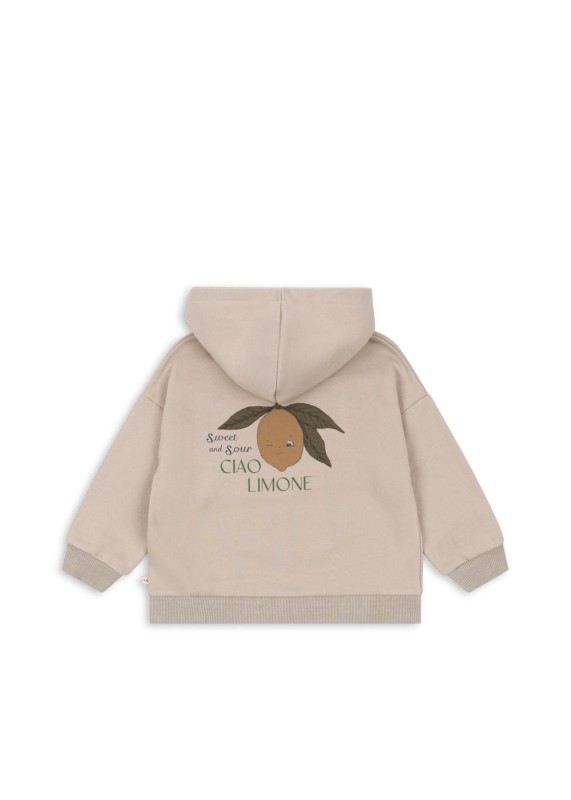 Konges Sløjd bluza z kapturem cytrynka French Oak