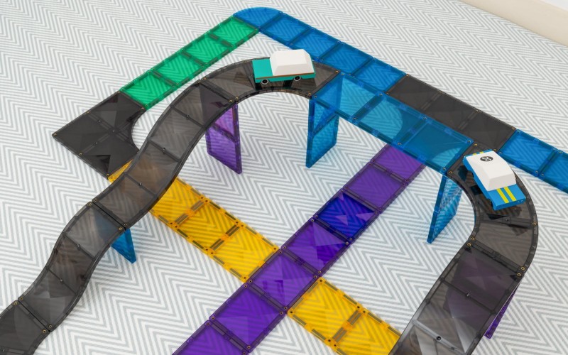 Connetix - klocki magnetyczne zestaw ram i skrzyżowań 16 elementów