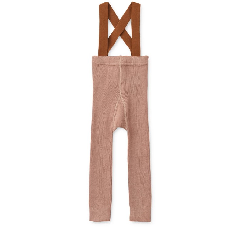 Liewood rajstopy z szelkami Tuscany rose / Golden caramel