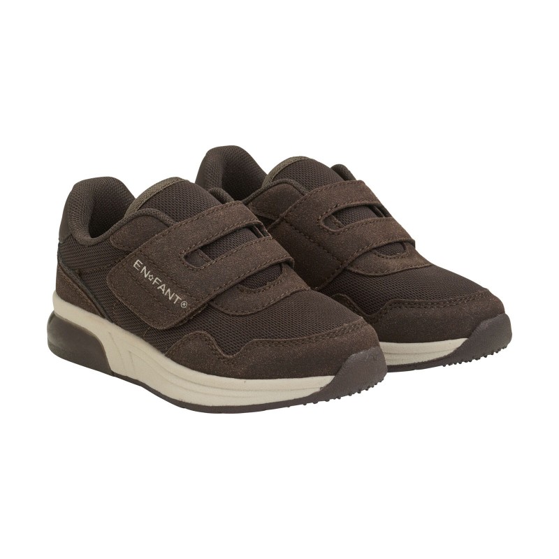 EN FANT sneakersy dla dzieci ze światłami LED Brown