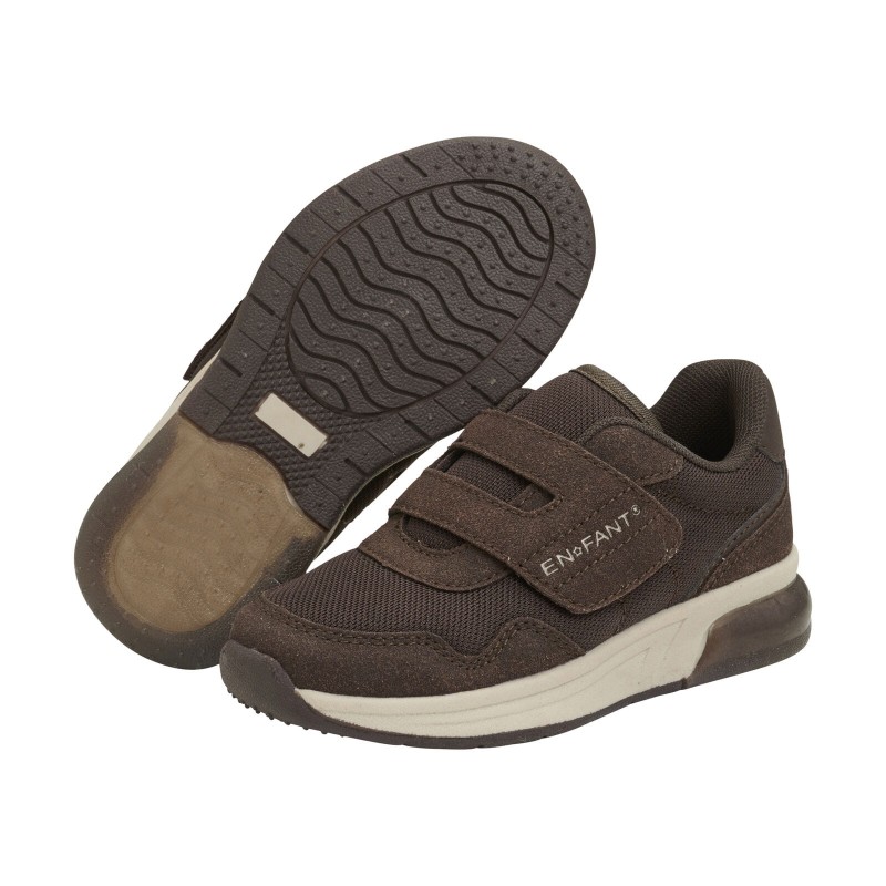 EN FANT sneakersy dla dzieci ze światłami LED Brown