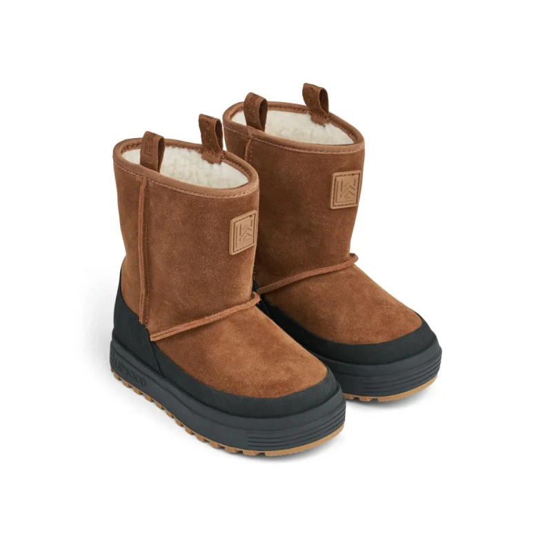 Liewood buty zimowe Mattie Pecan/Black
