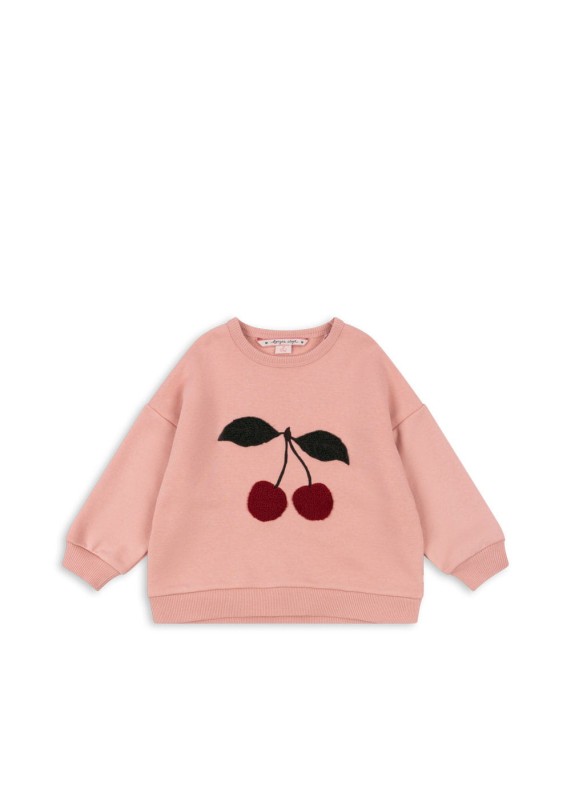 Konges Sløjd bluza Lou Terry wisienka Mellow Rose