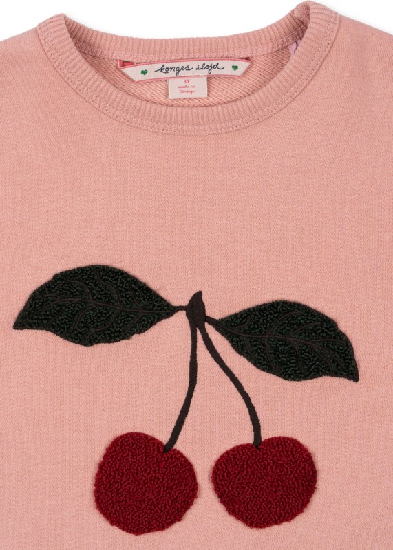 Konges Sløjd bluza Lou Terry wisienka Mellow Rose