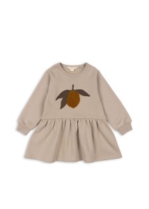 Konges Sløjd sukienka Lou Terry cytrynka Oxford Tan