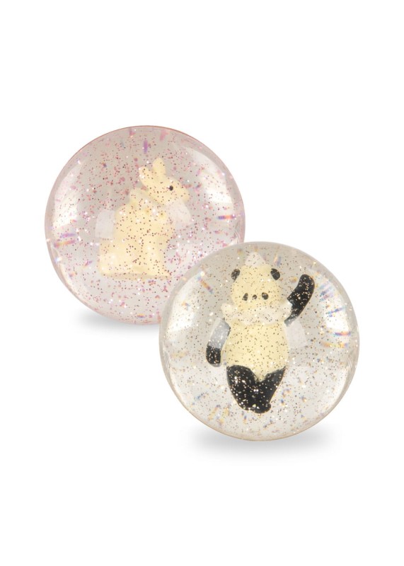 Konges Sløjd piłeczka kauczukowa 2pack królik/panda