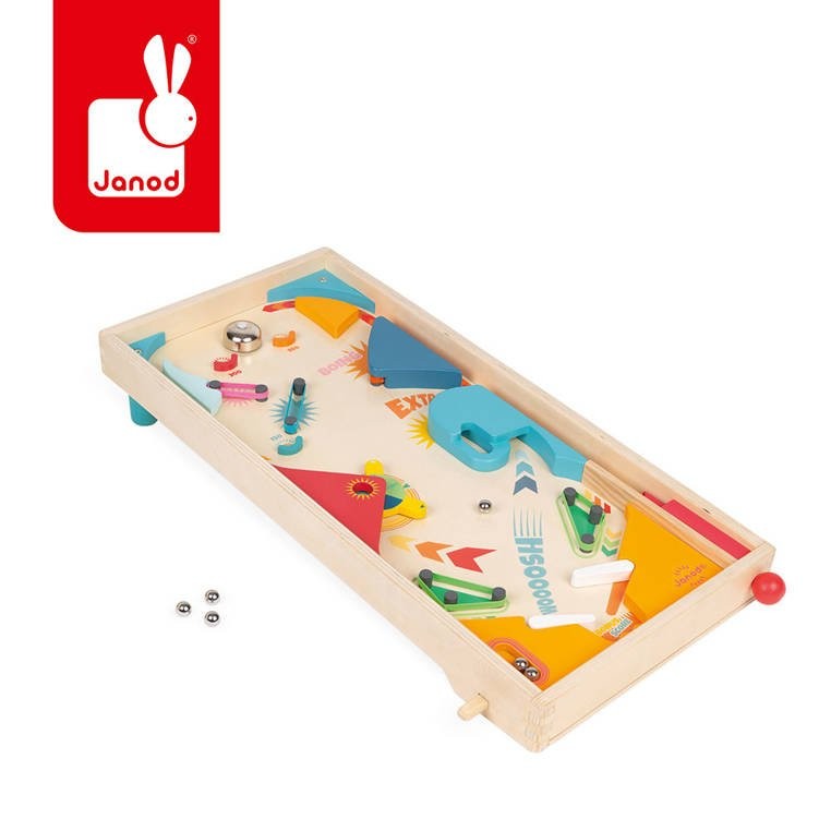 Janod Gra zręcznościowa Pinball 5+