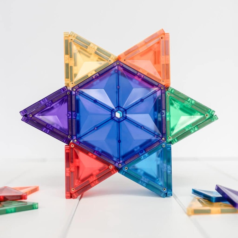 Connetix - klocki magnetyczne Rainbow Geometry Pack 30 pc