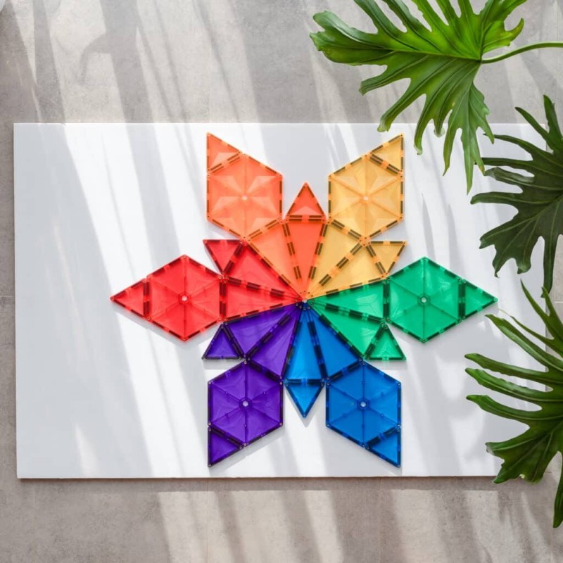 Connetix - klocki magnetyczne Rainbow Geometry Pack 30 pc
