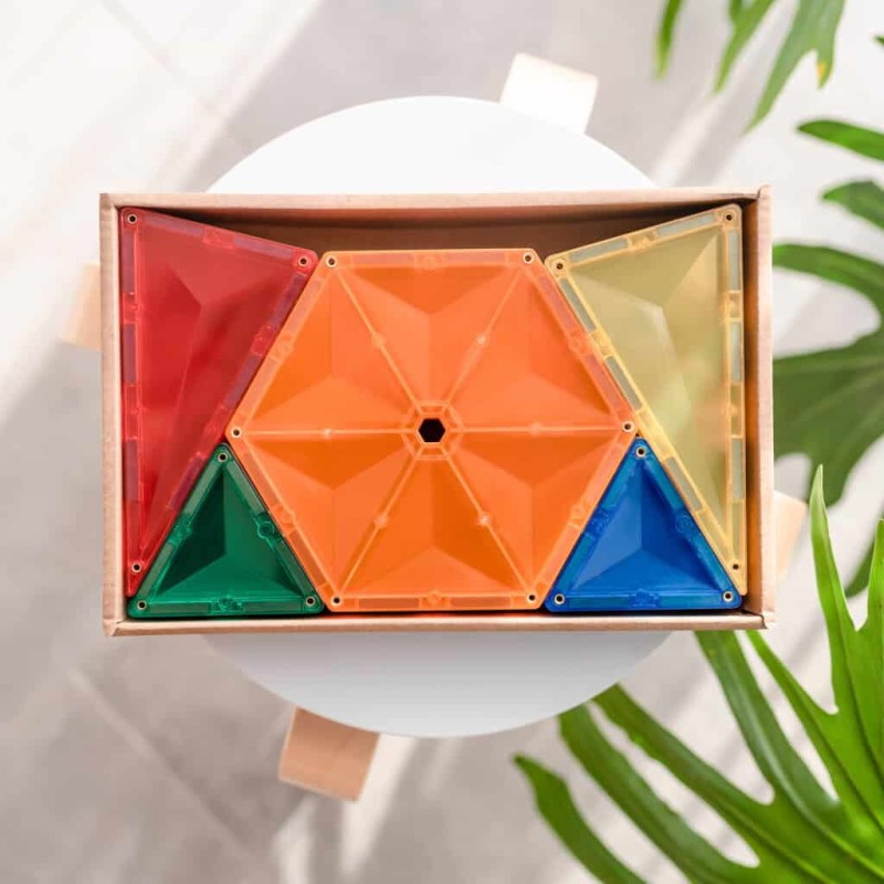 Connetix - klocki magnetyczne Rainbow Geometry Pack 30 pc