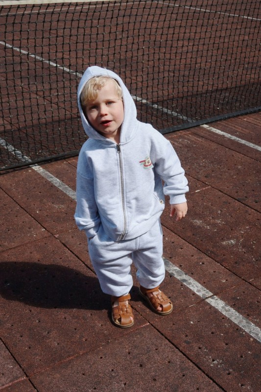 Konges Sløjd bluza z kapturem piłka off white melange