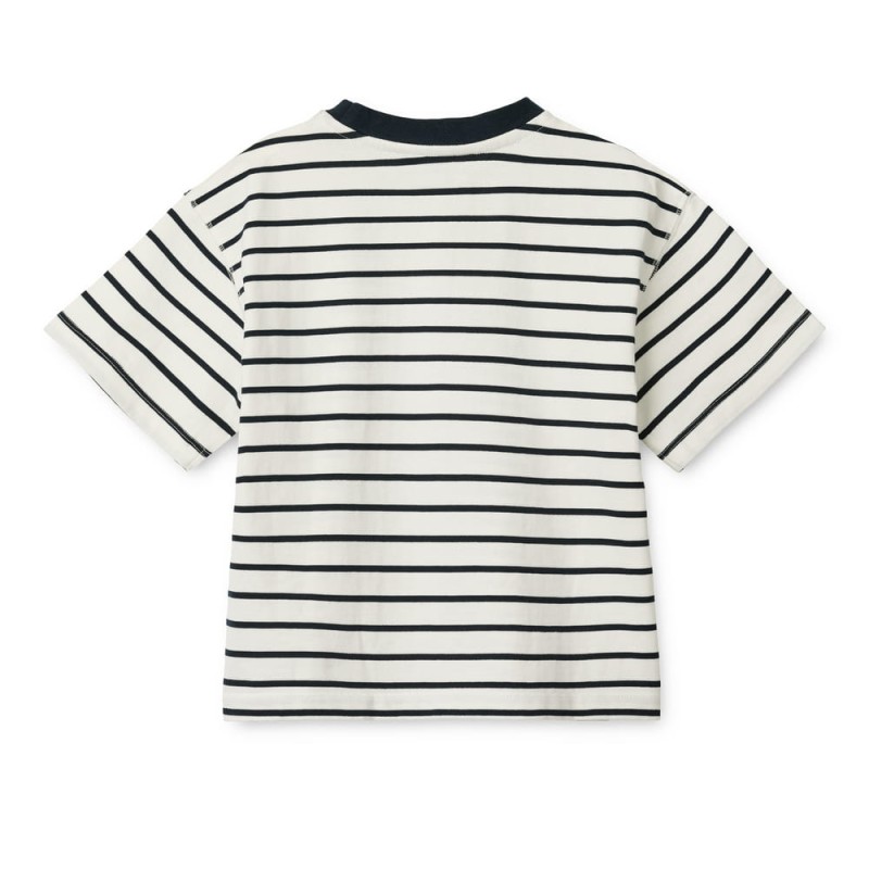Liewood T-shirt w paski Smiley