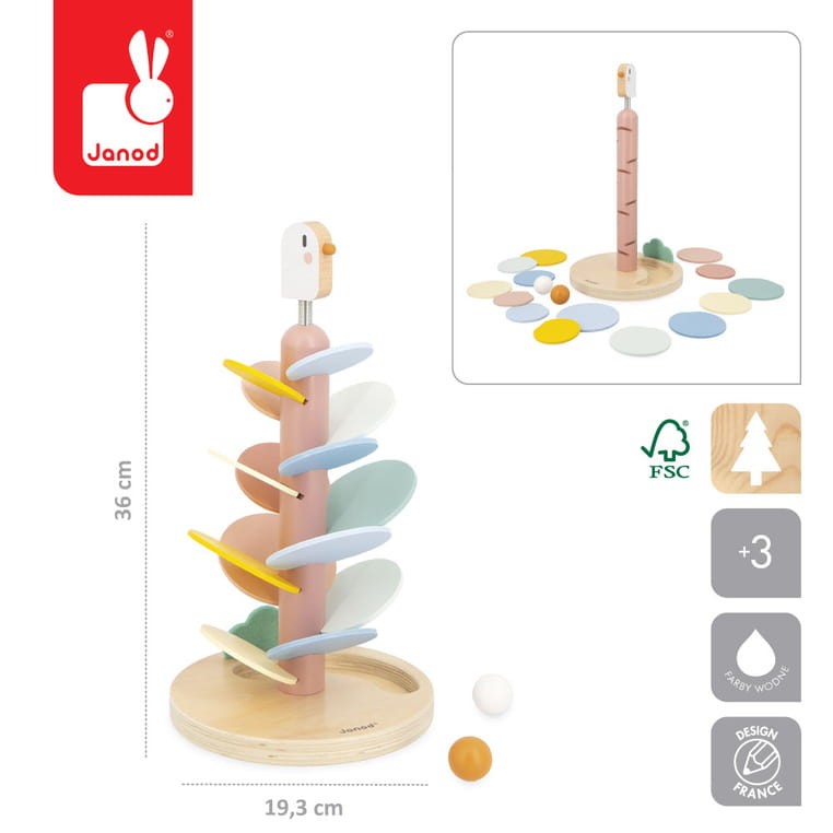 Janod Drewniany kulodrom Ptaszek Sweet Cocoon 3+