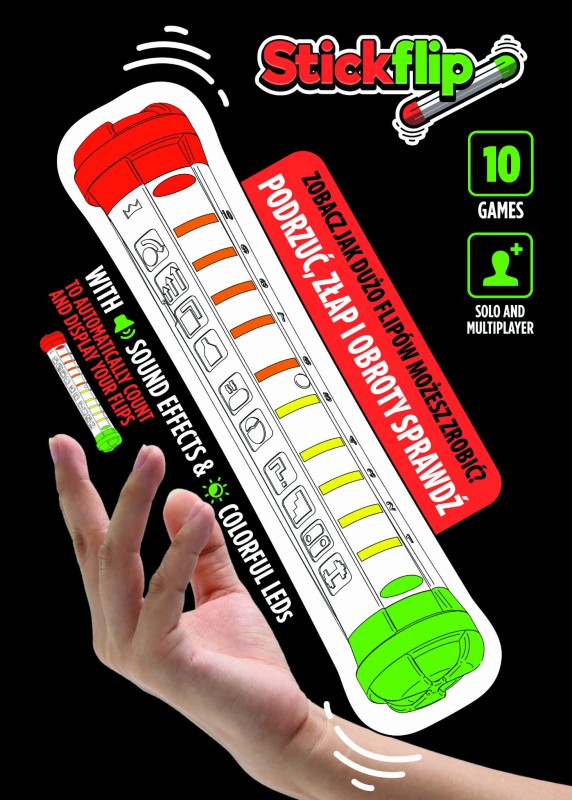 StickFlip Zabawka zręcznościowa zliczająca obroty