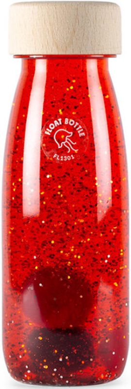 Petit Boum Butelka sensoryczna FLOAT czerwona