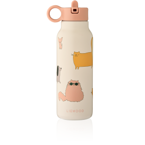 LIEWOOD bidon termiczny Falk 350 ml -  Cats and Dogs / Sandy