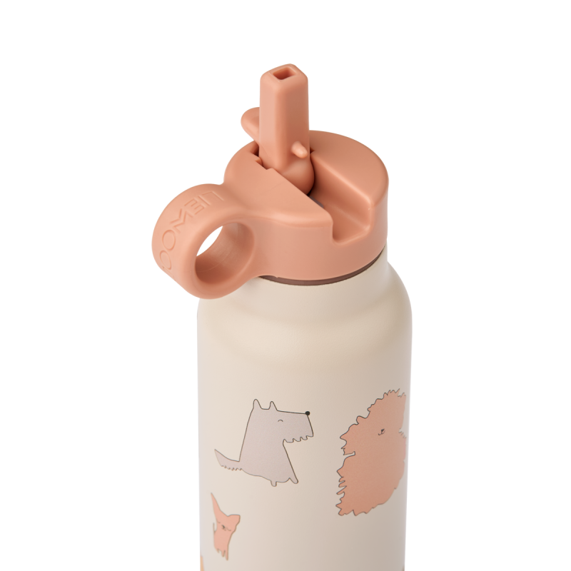 LIEWOOD bidon termiczny Falk 350 ml -  Cats and Dogs / Sandy