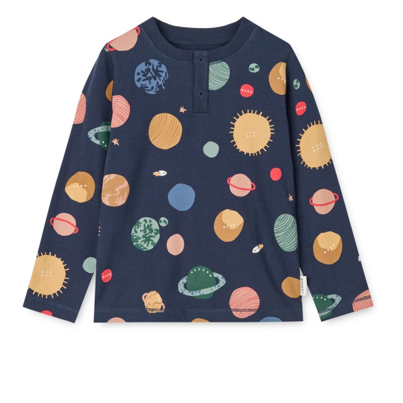 Liewood piżama dziecięca Universe / Classic navy