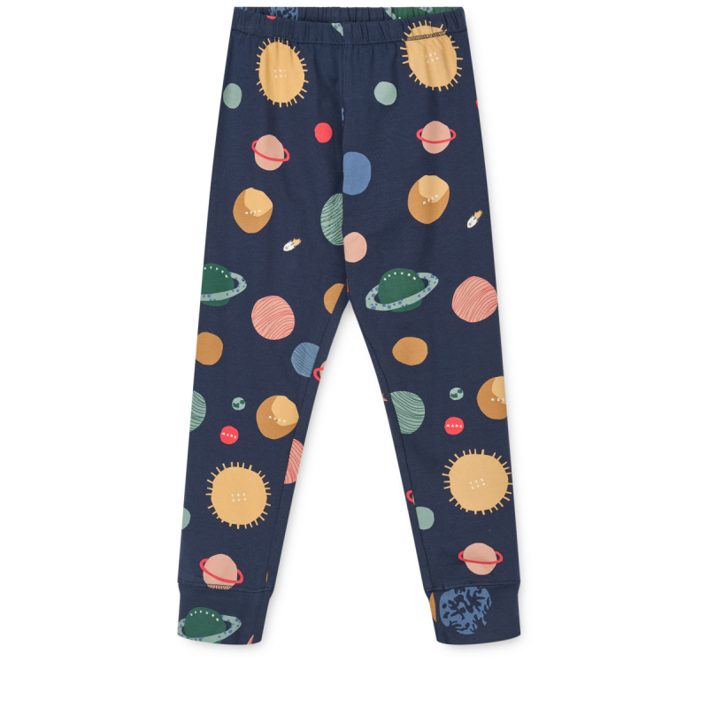 Liewood piżama dziecięca Universe / Classic navy