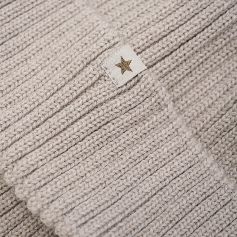 HUTTELIHUT czapka dla dzieci z wełny merino Camel Melange