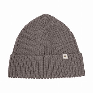 HUTTELIHUT czapka dla dzieci z wełny merino Brown Melange
