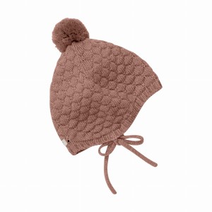 HUTTELiHUT czapka dziecięca bonetka z wełny merino Burlwood