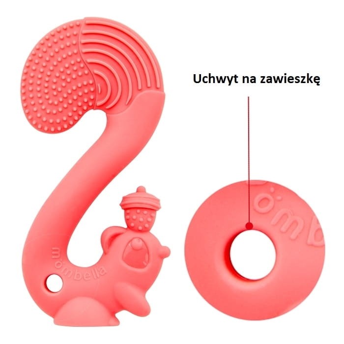 Mombella Gryzak Zabawka Wiewiórka czerwona
