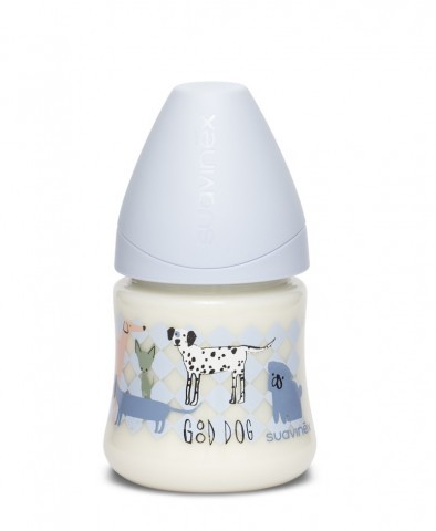 Butelka 150ml smoczek okrągły S silikonowy Suavinex