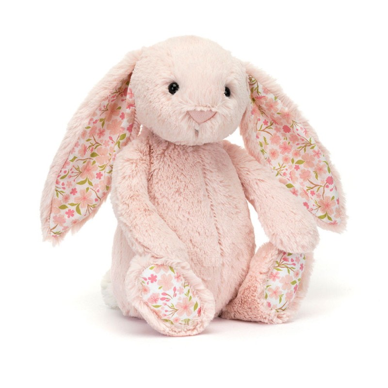 Jellycat Króliczek różowy kwieciste uszy 31cm 