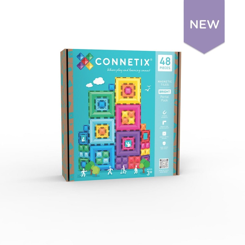 Connetix - klocki magnetyczne Bright Portal Pack 48 elementów