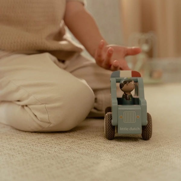 Little Dutch drewniany samochód policyjny