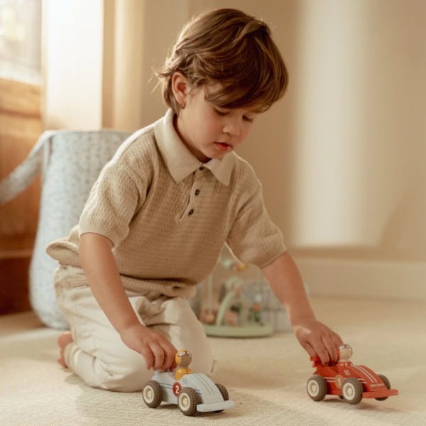 Little Dutch drewniane samochody wyścigowe 2 sztuki