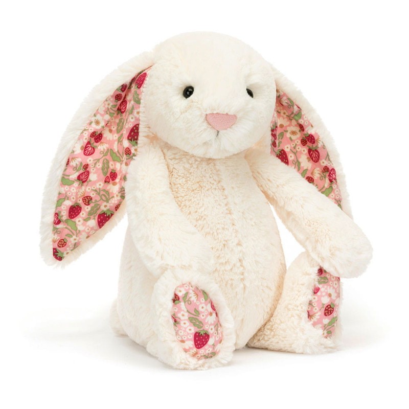Jellycat Króliczek kremowy kwieciste uszy 31cm  