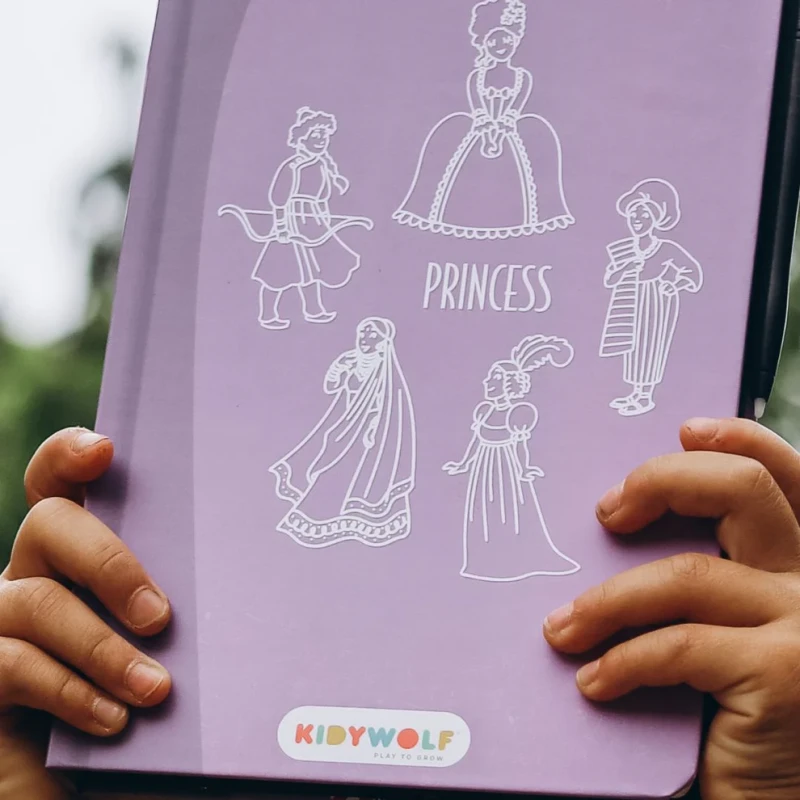 Kidywolf pad rysunkowy z papierem do kalek Księżniczki